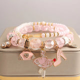 Crystal Bead Bracelet for Women - Girl Pendant Jewelry
