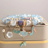 Crystal Bead Bracelet for Women - Girl Pendant Jewelry