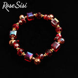 Korean Style Magic Crystal Bracelet for Women Beaded Elastic Jewelry Present