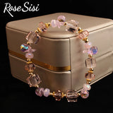 Korean Style Magic Crystal Bracelet for Women Beaded Elastic Jewelry Present