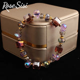Korean Style Magic Crystal Bracelet for Women Beaded Elastic Jewelry Present