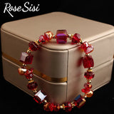 Korean Style Magic Crystal Bracelet for Women Beaded Elastic Jewelry Present
