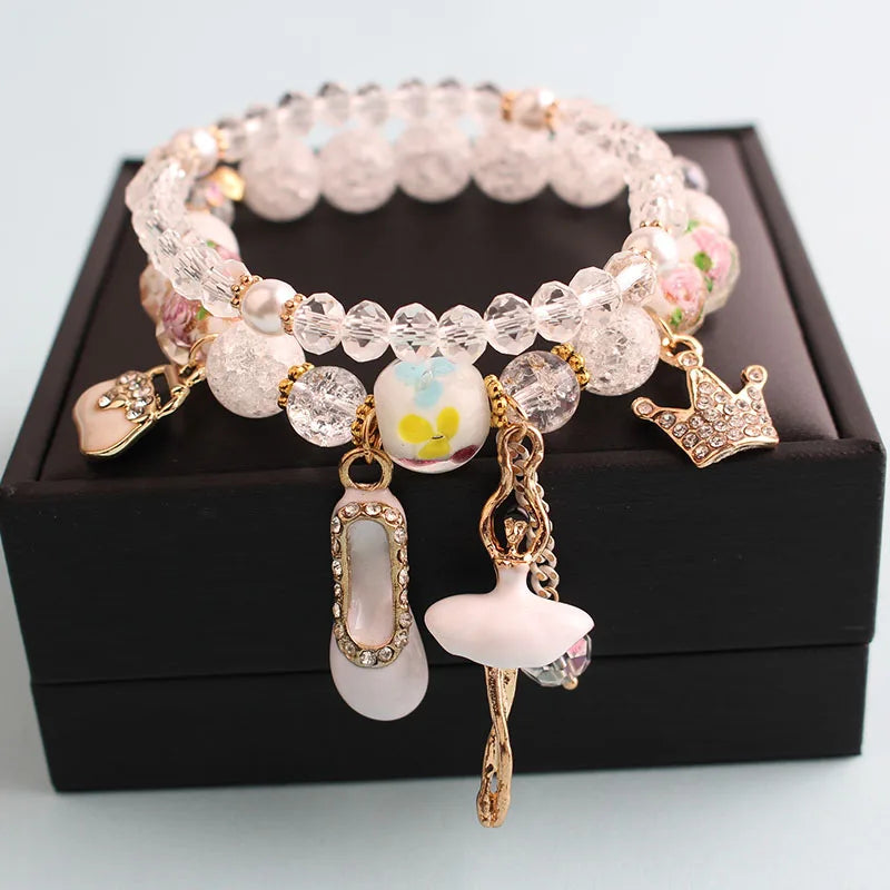 Opal Pendant 2-Piece Bracelets for Women