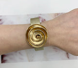 Crystal Magnetic Leather Bracelet Women Jewelry