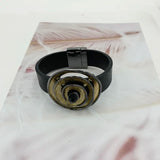 Crystal Magnetic Leather Bracelet Women Jewelry