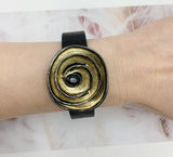 Crystal Magnetic Leather Bracelet Women Jewelry