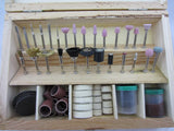 Rotary Grinding Tool Set with Wooden Case