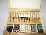 Rotary Grinding Tool Set with Wooden Case