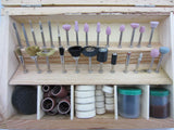 Rotary Grinding Tool Jewelry Polishing Set with Wooden Case