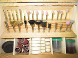Rotary Grinding Tool Jewelry Polishing Set with Wooden Case