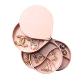 360 Rotatable Jewelry Storage Box Creative Plastic Earrings Ring Multi-Function