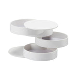 360 Rotatable Jewelry Storage Box Creative Plastic Earrings Ring Multi-Function