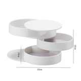 360 Rotatable Jewelry Storage Box Creative Plastic Earrings Ring Multi-Function