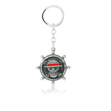 One Piece Skeleton Luffy Pirate Skull Keychain Metal Pendant Keyring