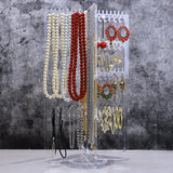 Acrylic Jewelry Organizer Stand Large Capacity Necklace Display