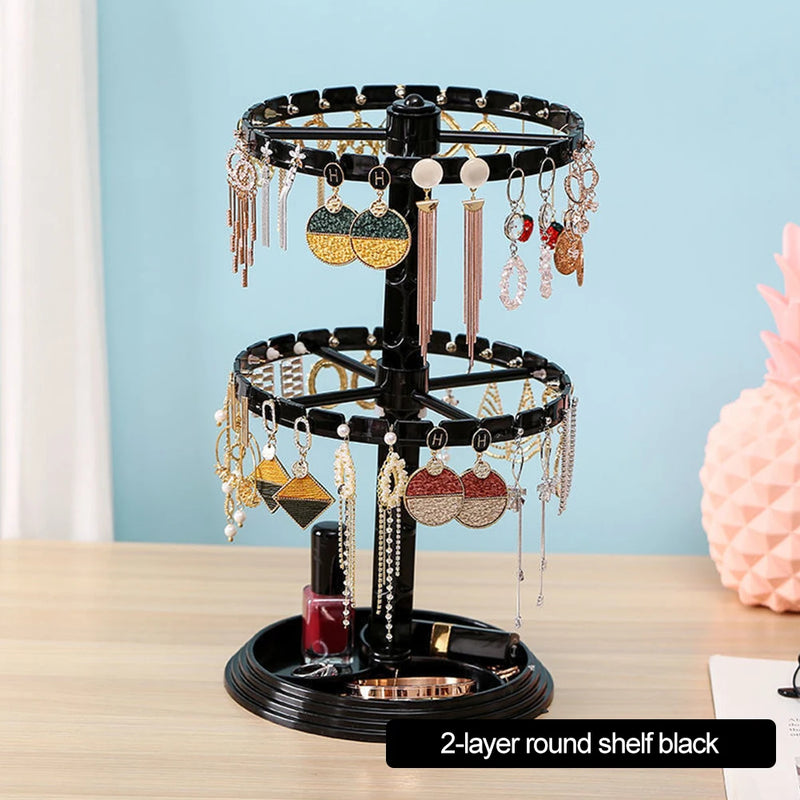 Acrylic Earring Holder Stand Display Jewelry Organizer Tray