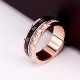 Crystal Ring Wedding Bridal Engagement Xmas Gift Women Jewelry