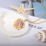 Crystal Flower Necklace for Women Stress Relief