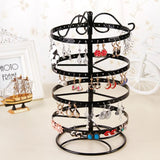 Rotating Earring Display Jewelry Rack Organizer Hard Display Stand