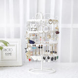 Rotating Earring Display Jewelry Rack Organizer Hard Display Stand