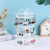 Rotating Earring Display Jewelry Rack Organizer Hard Display Stand