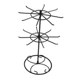 2-Tier Rotating Iron Stand Rack Jewelry Toy Display