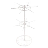 2-Tier Rotating Iron Stand Rack Jewelry Toy Display