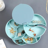 Rotating Jewelry Box Multi-layer Storage Box with Mirror