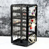 Rotating Jewelry Boxes Organizer Hanging Display Stand Plastic Jewelry Box