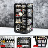 Rotating Jewelry Boxes Organizer Hanging Display Stand Plastic Jewelry Box