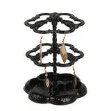 Rotating Jewelry Organizer Plastic Display Stand Clear