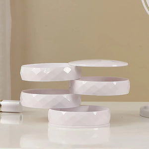 Compact Small Jewelry Storage Box with Soft Non Woven Fabric