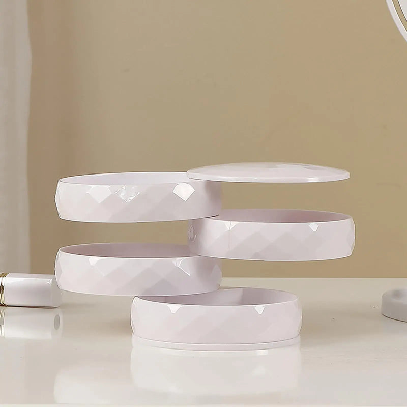 Compact Small Jewelry Storage Box with Soft Non Woven Fabric