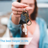 Metal Lobster Claw Clasp Key Ring with Rotating Snap Hooks