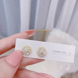 Rotating Sunflower Pendant Necklace for Women