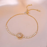 Zircon Flower Jewelry Set for Women