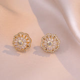 Zircon Flower Jewelry Set for Women