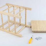 Rotating Wood Earrings Holder Bracelets Stand Dresser Organizer