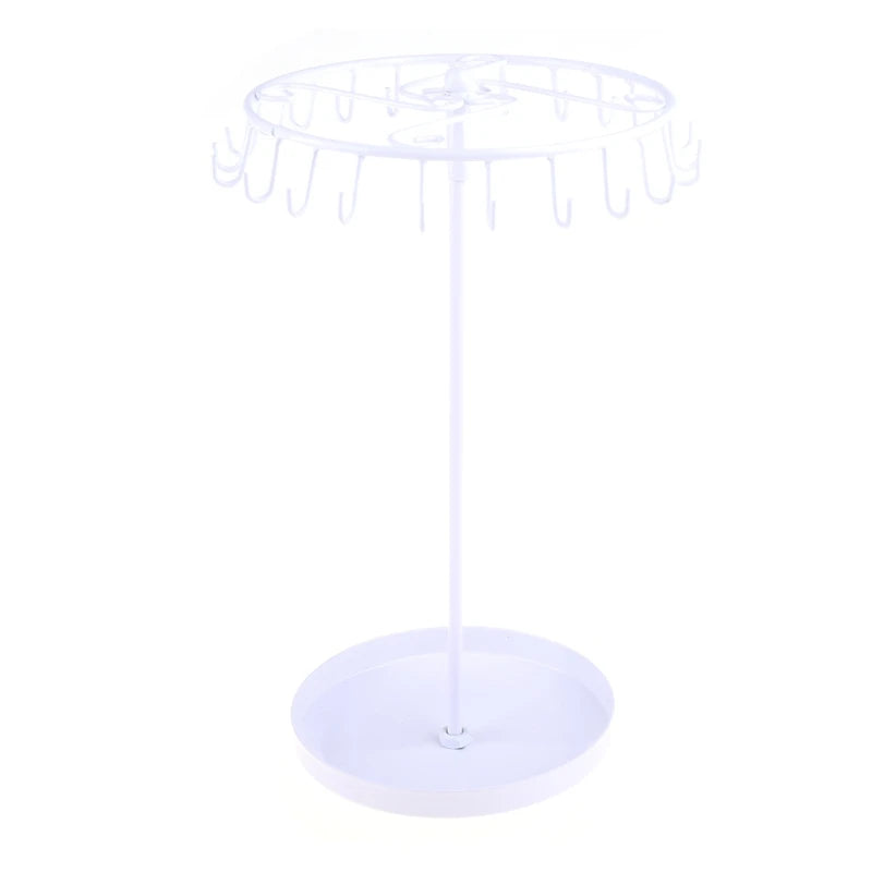 Rotating Jewelry Storage Rack Necklace Bracelet Display Stand Holder Organizer