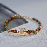 Dunhuang Retro Beaded Bracelet with Immortal Charm