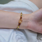 Dunhuang Retro Beaded Bracelet with Immortal Charm