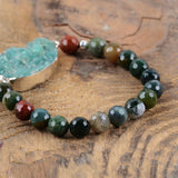 Bohemian Amazonite Agate Bead Friendship Bracelet