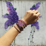 Rough Sea Sediment Stone Wrap Bracelet Bohemian Girls