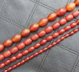6-18mm Red Ag-ate Oval Beads 15 inch for DIY Jewelry Making