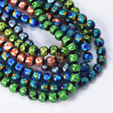 12mm Foil Pattern Lampwork Glass Beads for Jewelry Making