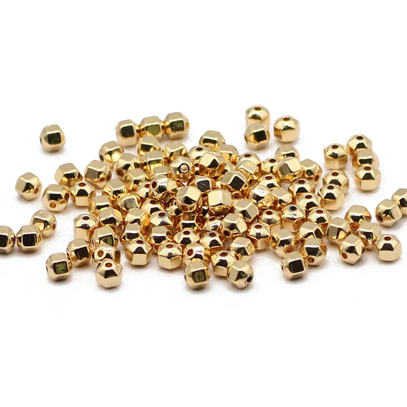 18-Faceted Hematite 4mm Rose Spacer Beads for Jewelry Making