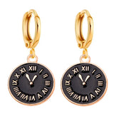 Alloy Enamel Women's Hoop Earrings Jewelry Set