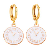 Alloy Enamel Women's Hoop Earrings Jewelry Set