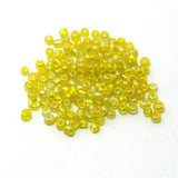 3mm Lemon Yellow Glass Seed Beads 10000pcs