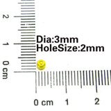 3mm Lemon Yellow Glass Seed Beads 10000pcs